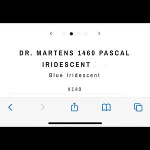 Doc Martens Pascal Iridescent #1460 US 10